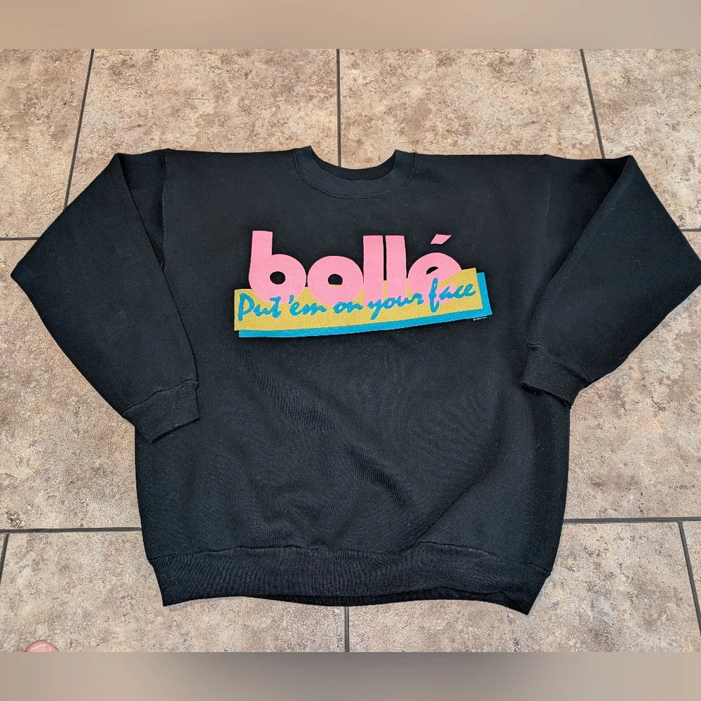 Bolle Vintage 1988 Men's Large Ladies XL Sweatshirt - Picture 1 of 7